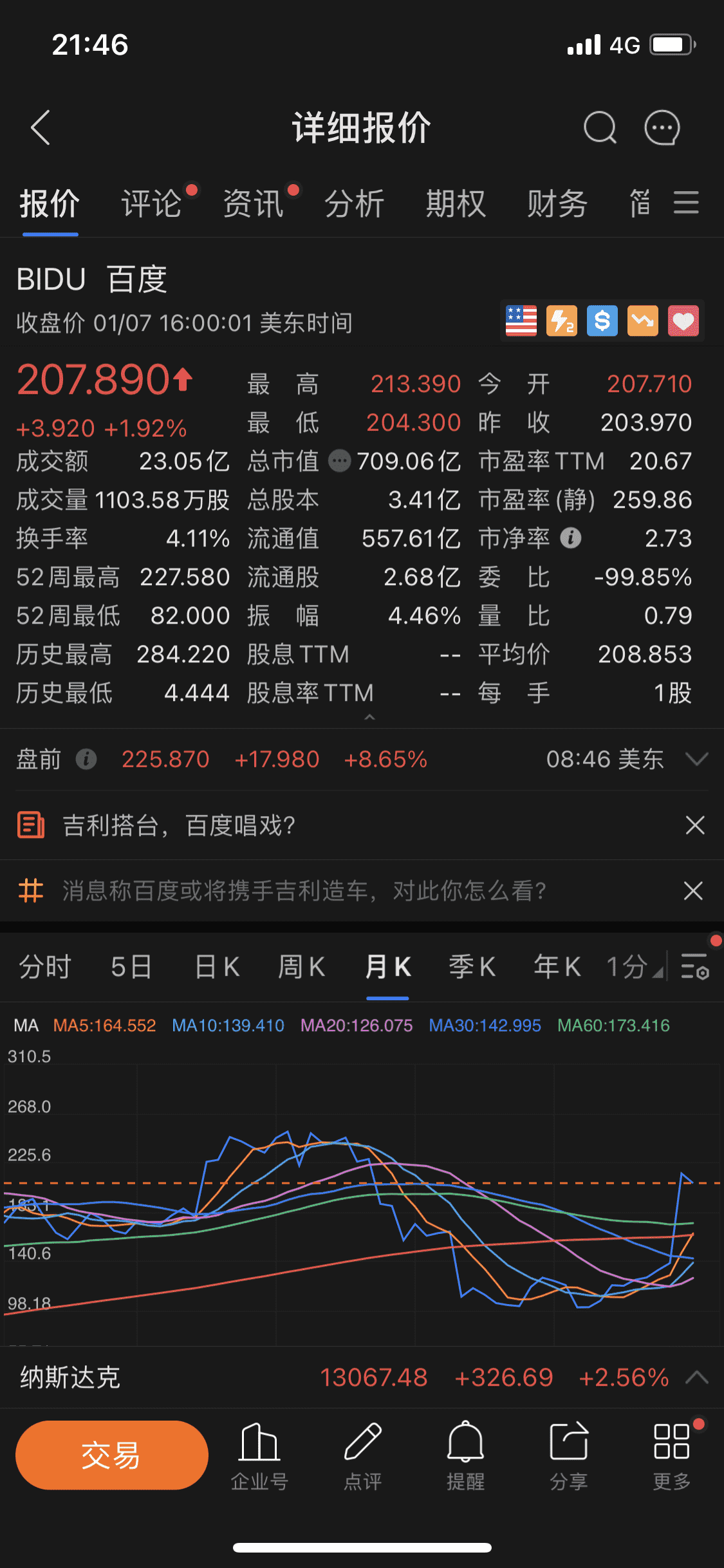 特斯拉10月10倍，百度一年涨177%，竟是殊途同归？(图9)